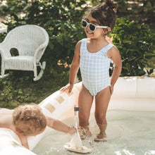 Load image into Gallery viewer, The Printed Swimsuit - Blue Grid