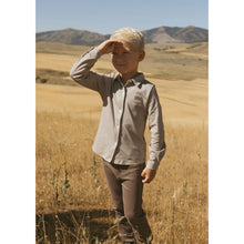 Load image into Gallery viewer, L by Ladida Brown Herringbone Printed Shirt
