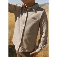 Load image into Gallery viewer, L by Ladida Brown Herringbone Printed Shirt
