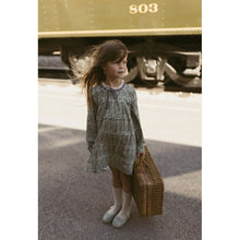 Load image into Gallery viewer, 1984 Mocha Floral Pleated Dress
