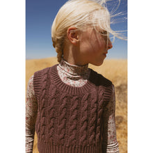Load image into Gallery viewer, L by Ladida Brown Cable Knit Vest
