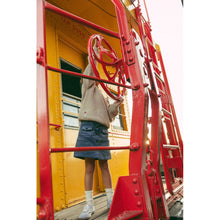 Load image into Gallery viewer, 1984 Blue Corduroy Skirt
