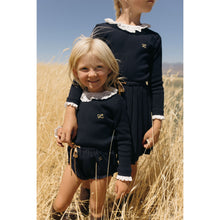 Load image into Gallery viewer, L by Ladida Navy Lace Collar Sweater
