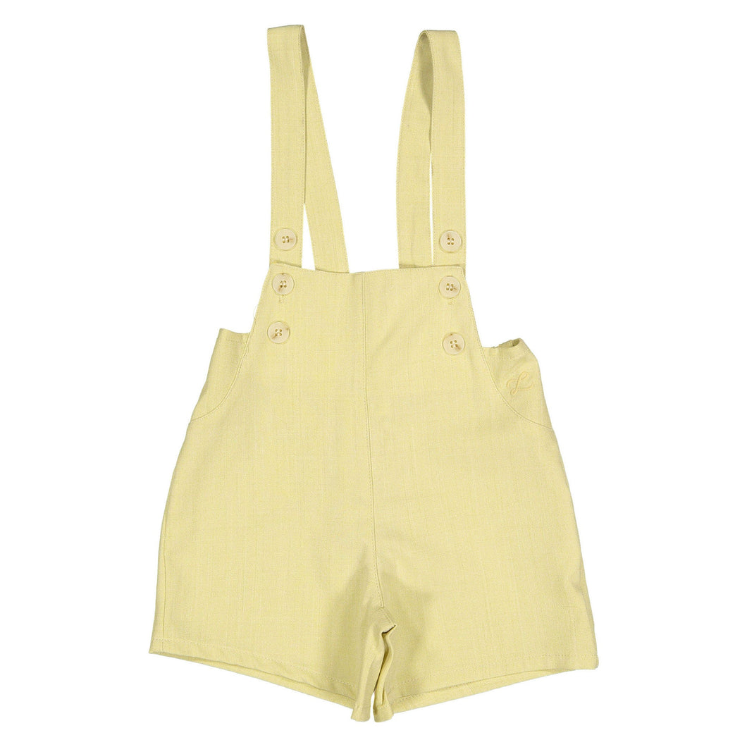 L by Ladida Yellow Linen Overalls