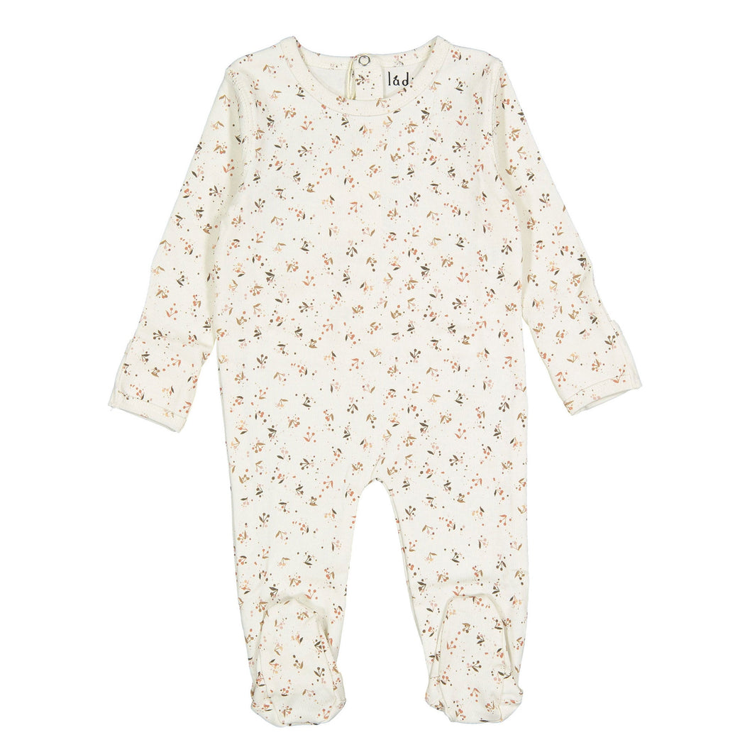 Ladida Layette Mauve Cherry Footie