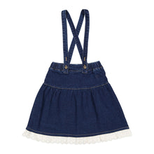 Load image into Gallery viewer, 1984 Denim Suspender Skirt
