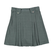 Load image into Gallery viewer, 1984 Teal Grid Pleated Skirt
