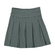 Load image into Gallery viewer, 1984 Teal Grid Pleated Skirt
