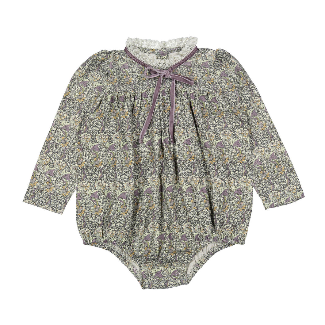 1984 Mocha Floral Romper