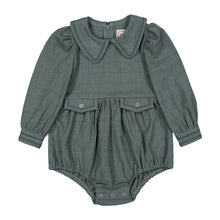 Load image into Gallery viewer, 1984 Teal Grid Romper
