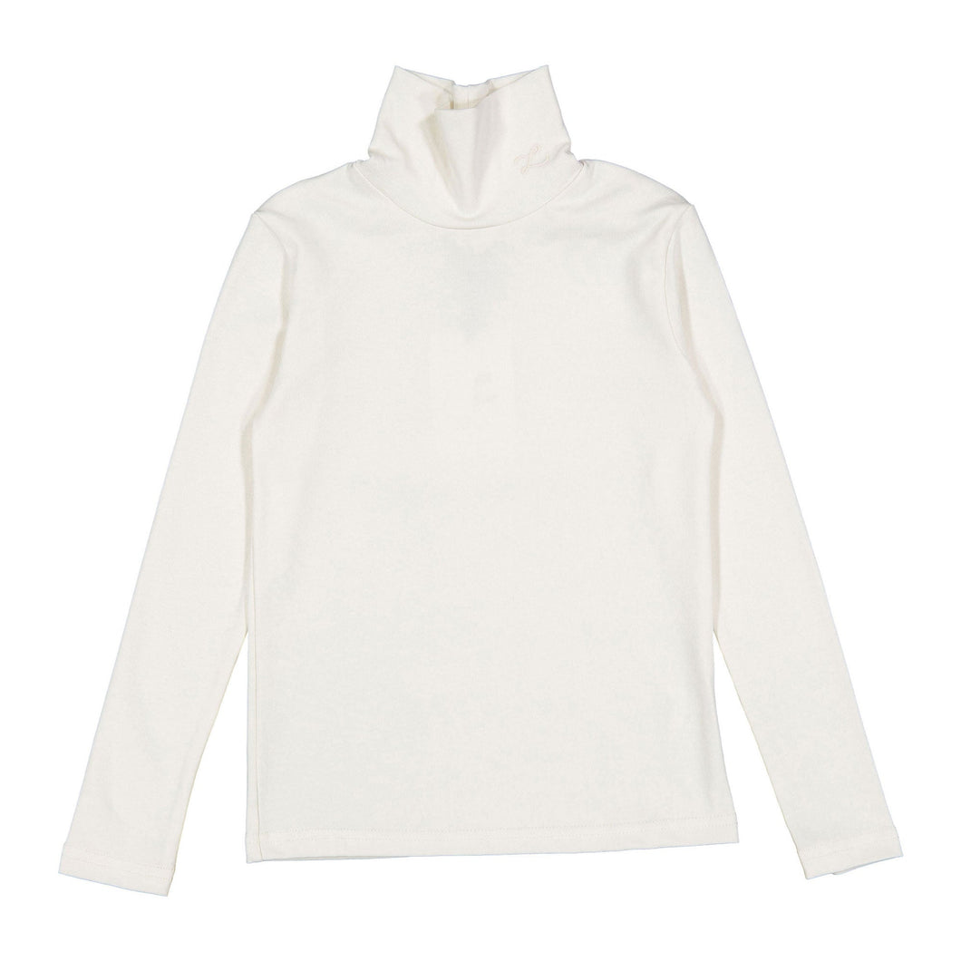 L by Ladida Off White Pointelle Turtleneck
