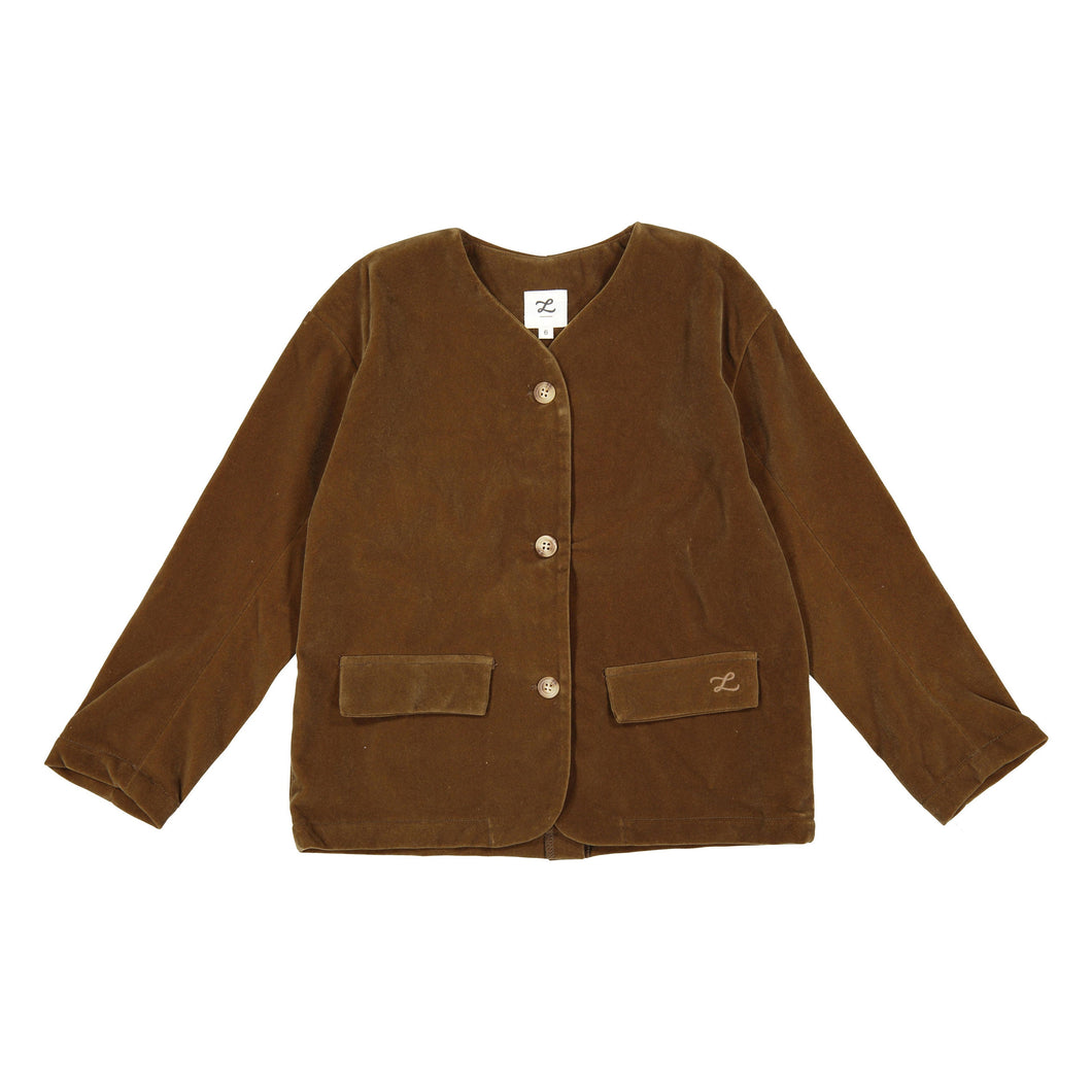 L by Ladida Brown Velvet Blazer