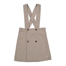 Load image into Gallery viewer, L by Ladida Brown Wool Herringbone Suspender Skirt
