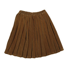 Load image into Gallery viewer, L by Ladida Brown Velvet Pleated Skirt
