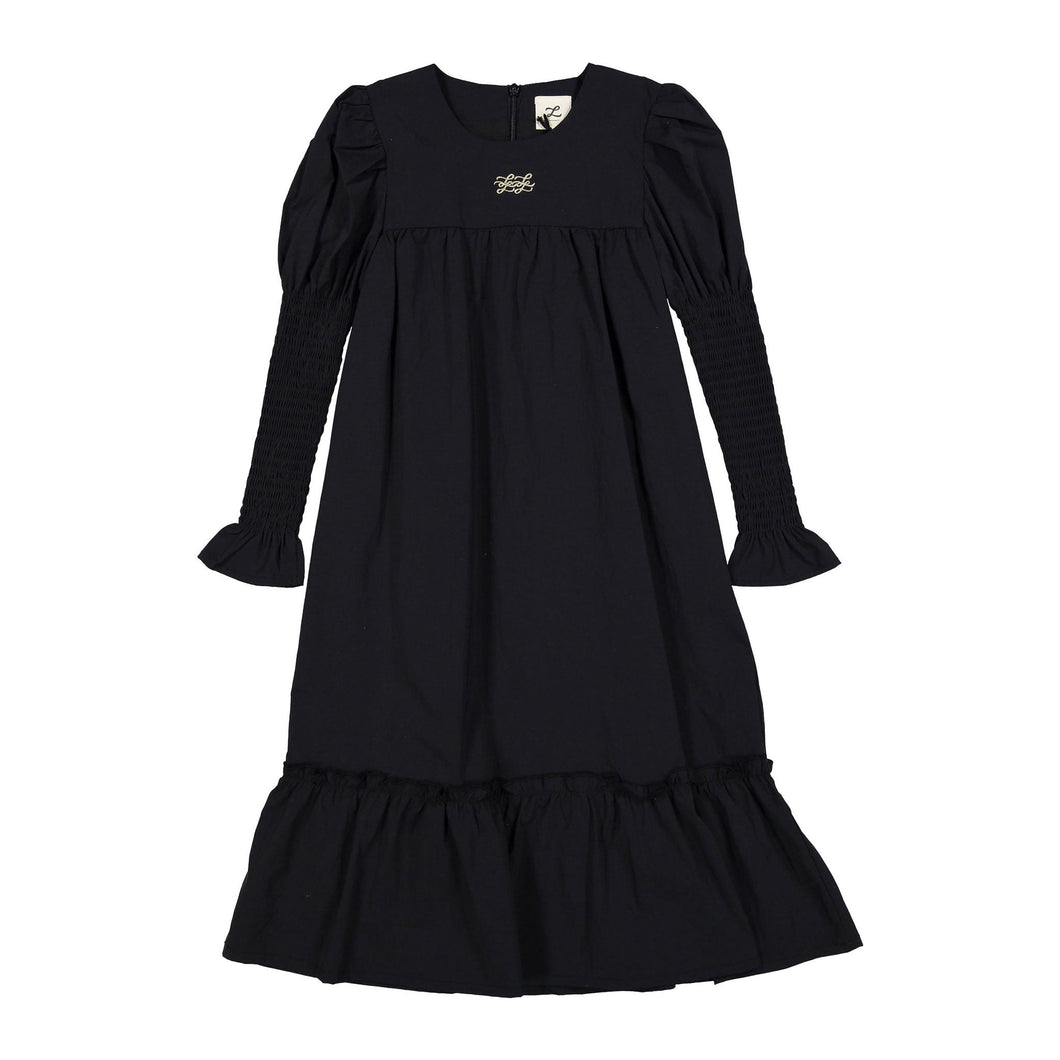 L by Ladida Black Smock Sleeve Robe