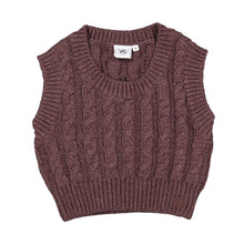 Load image into Gallery viewer, L by Ladida Brown Cable Knit Vest
