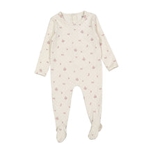 Load image into Gallery viewer, Ladida Layette Rose Grid Romper
