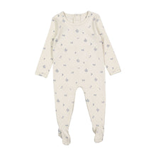 Load image into Gallery viewer, Ladida Layette Slate Grid Romper
