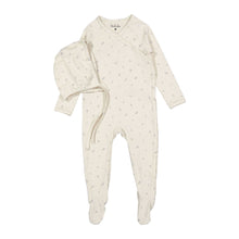 Load image into Gallery viewer, Ladida Layette Blue Tiny Bud Romper + Bonnet
