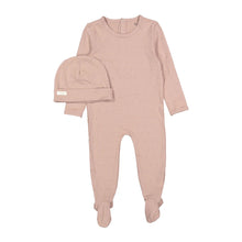 Load image into Gallery viewer, Ladida Layette Pink Heart Romper + Hat
