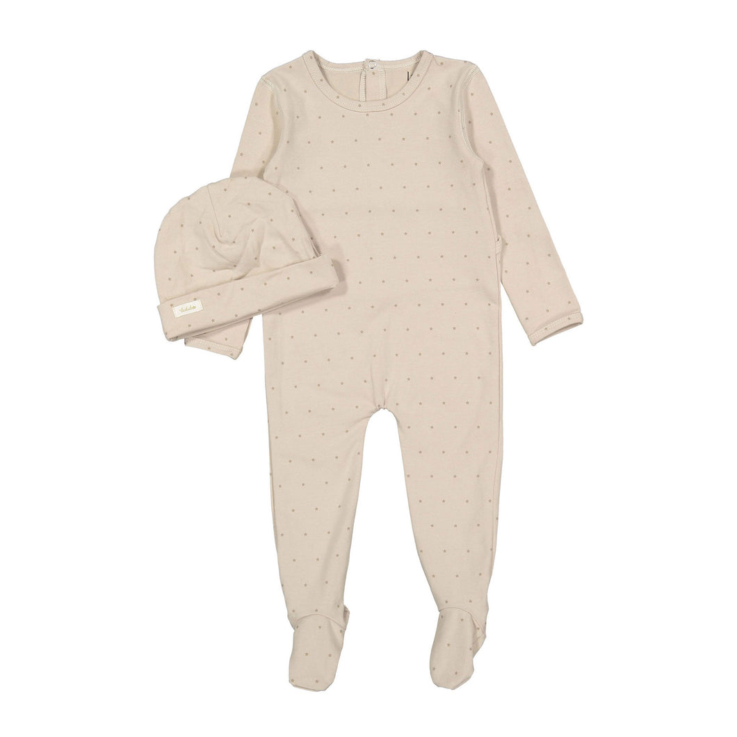 Ladida Layette Sand Star Romper + Hat