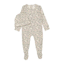 Load image into Gallery viewer, Ladida Layette Circle Floral Romper + Hat
