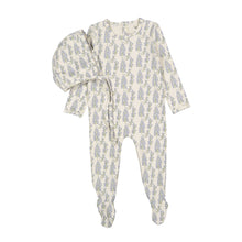 Load image into Gallery viewer, Ladida Layette Blue Wisteria Romper + Bonnet
