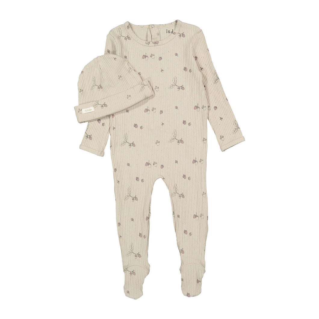 Ladida Layette Acorn Romper + Hat
