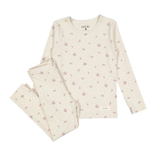 Load image into Gallery viewer, Ladida Layette Rose Grid Pajama Set
