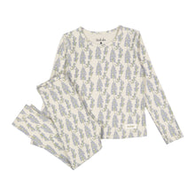 Load image into Gallery viewer, Ladida Layette Blue Wisteria Pajama Set
