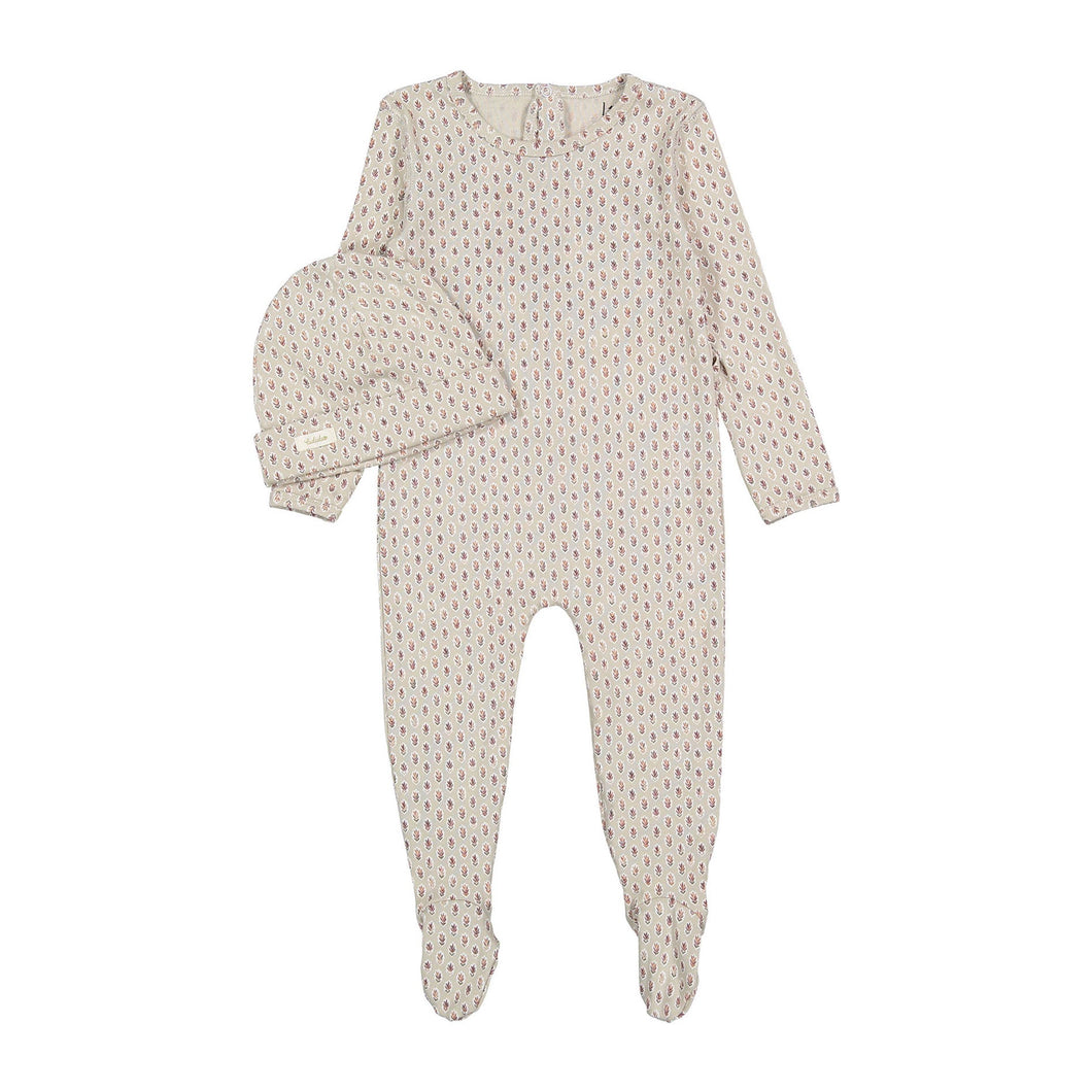 Ladida Layette Wheat Pattern Romper + Hat