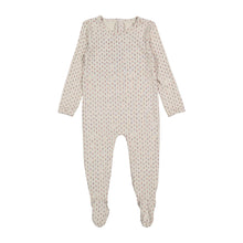Load image into Gallery viewer, Ladida Layette Wheat Pattern Romper
