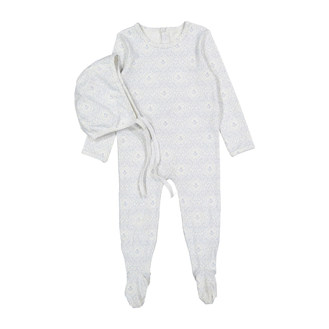 Ladida Layette Sky Demask Romper + Bonnet