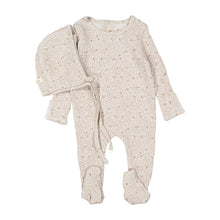 Load image into Gallery viewer, Ladida Layette Mauve Liana Romper + Bonnet
