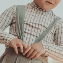 Load image into Gallery viewer, The Printed Turtleneck - Sage Check
