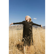 Load image into Gallery viewer, L by Ladida Black Smock Sleeve Robe
