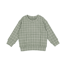 Load image into Gallery viewer, The Printed Sweatshirt - Sage Check
