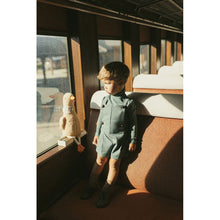 Load image into Gallery viewer, 1984 Teal Grid Printed Turtleneck
