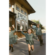 Load image into Gallery viewer, 1984 Teal Grid Drop Waist Dress
