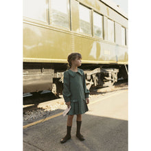 Load image into Gallery viewer, 1984 Teal Grid Drop Waist Dress
