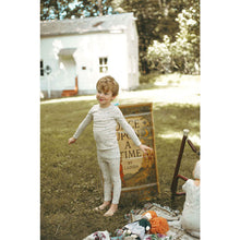 Load image into Gallery viewer, Ladida Layette Slate Grid Pajama Set
