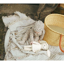 Load image into Gallery viewer, Ladida Layette Mauve Garden Romper + Hat
