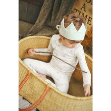 Load image into Gallery viewer, Ladida Layette Blue Watercolor Pajama Set
