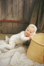 Load image into Gallery viewer, Ladida Layette Pink Watercolor Romper + Bonnet
