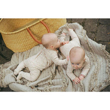 Load image into Gallery viewer, Ladida Layette Mauve Liana Romper + Bonnet
