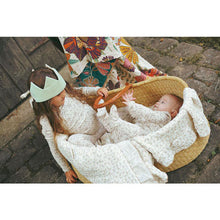 Load image into Gallery viewer, Ladida Layette Sketched Floral Romper + Hat
