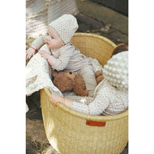 Load image into Gallery viewer, Ladida Layette Wheat Pattern Romper

