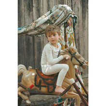 Load image into Gallery viewer, Ladida Layette Blue Tiny Bud Pajama Set
