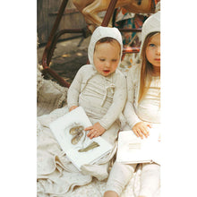 Load image into Gallery viewer, Ladida Layette Blush Tiny Bud Romper + Bonnet + Blanket
