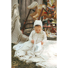 Load image into Gallery viewer, Ladida Layette Blush Tiny Bud Romper + Bonnet
